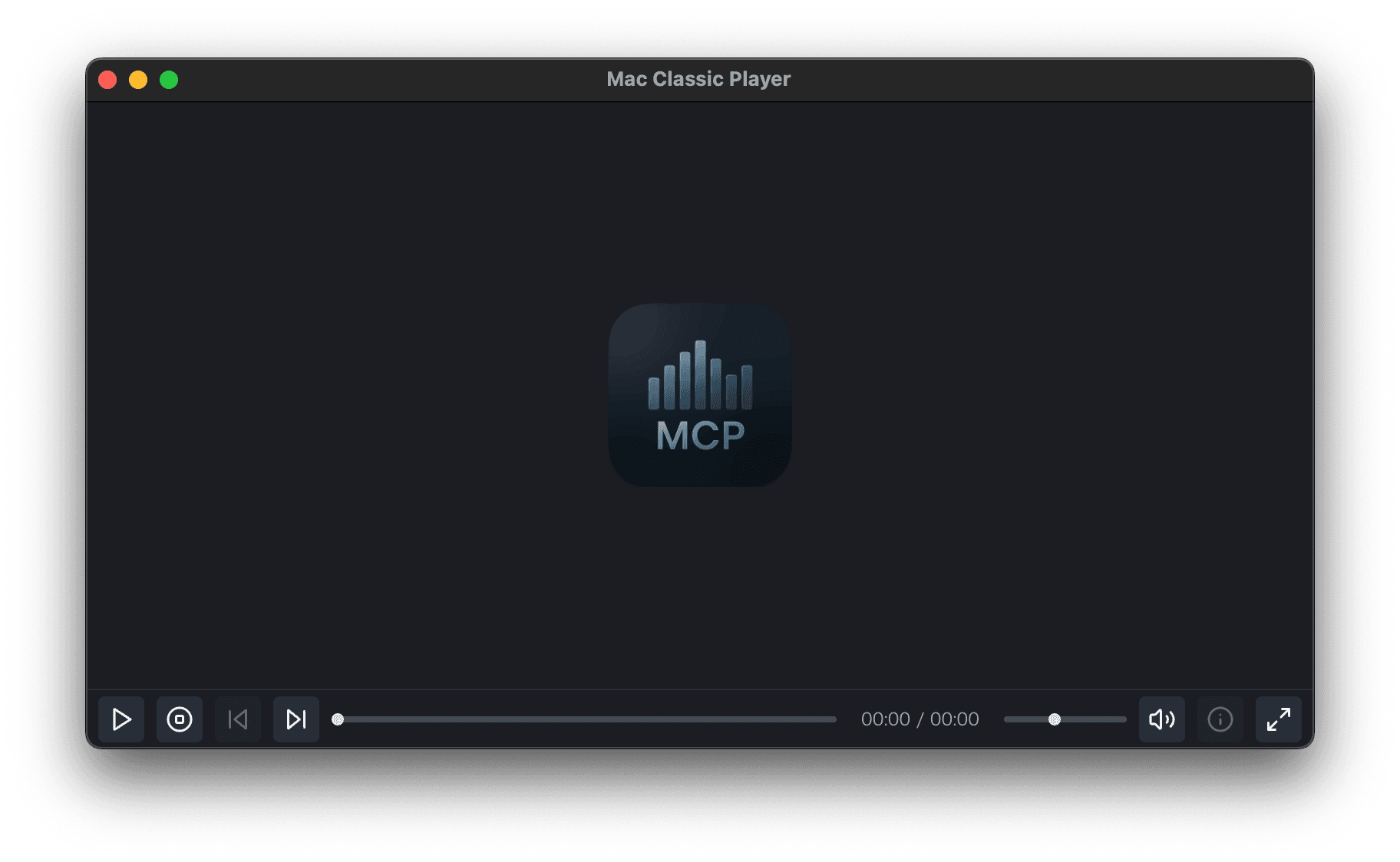 Mac Classic Player UI